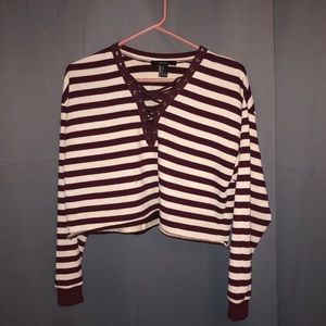 Forever 21 long sleeve crop top